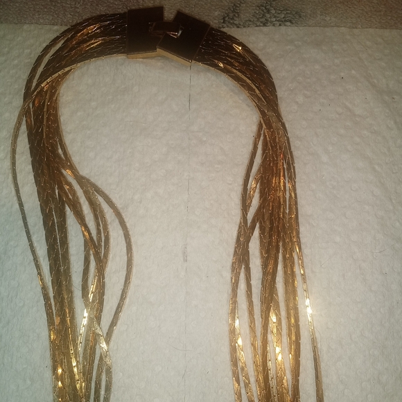 Elegant Gold Multi-Strand Necklace - Picture 3 of 6